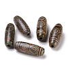 Tibetan Style dZi Beads TDZI-E004-15-2