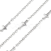 Tarnish Resistant 304 Stainless Steel Cross Link Chains CHS-G027-10P-1
