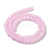 Baking Paint Imitation Jade Glass Bead Strands LS-DGLA-A034-J8MM-A26-5