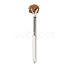 Raw Natural Tiger Eye Chip on Top Ball-Point Pen AJEW-G063-01C-1