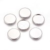 Non-Tarnish 304 Stainless Steel Plain Edge Bezel Cups X-STAS-E460-10P-18mm-2