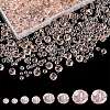8 Strands 4 Style Transparent Glass Beads Strands EGLA-YW0003-11C-1