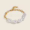 Elegant Natural Pearl Beads Link Bracelets ZR4711-1