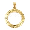 304 Stainless Steel Pendants STAS-K315-04C-G-1