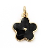 Rack Plating Brass Enamel Charms KK-G387-09G-06-1