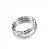 Tarnish Resistant 201 Stainless Steel Split Rings STAS-P092-03-2
