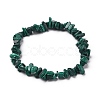 Natural Malachite Chip Beads Stretch Bracelets BJEW-JB05765-04-1
