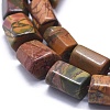 Natural Polychrome Jasper/Picasso Stone/Picasso Jasper Beads Strands G-K293-J03-A-3