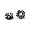 Brass Rhinestone Spacer Beads RB-A014-L5mm-01B-3