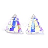 Glass Rhinestone Pendants RGLA-O002-A01-001AB-2