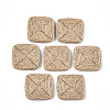 Handmade Woven Beads WOVE-T006-135B-1