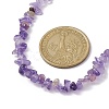 Natural Amethyst Chip Beaded Necklace NJEW-JN04616-06-3