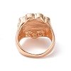 Enamel Flower with Yin Yang Finger Rings RJEW-H108-01A-KCG-3