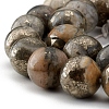 Natural Pyrite Beads Strands G-G839-01-10mm-3