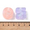 Luminous Transparent Acrylic European Beads OACR-D038-01-5