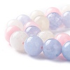 Natural White Jade Imitation Morganite Beads Strands G-I299-F14-6mm-3