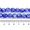 Handmade Gold Foil Lampwork Beads Strands LAMP-Q002-01E-4
