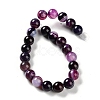 Natural Striped Agate/Banded Agate Beads Strands G-Z060-A01-B12-3