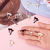12Pcs 6 Styles Spray Painted Alloy Enamel Pendants ENAM-TA0003-03-7