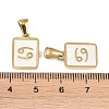 Constellations Natural White Shell Pendants STAS-M338-01F-G-3