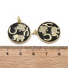 Brass Micro Pave Cubic Zirconia Pendants KK-U060-05G-3