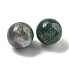 Natural Indian Agate Round Ball Figurines Statues for Home Office Desktop Decoration G-P532-02A-12-2