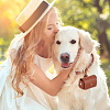 Imitation Leather Wedding Ring Storage Case with Alloy Clasps for Pet AJEW-WH0542-85-5
