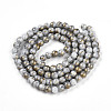 Baking Paint Glass Beads Strands DGLA-N003-8mm-B01-3