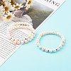 3Pcs 3 Styles Natural Cultured Freshwater Pearl Stretch Beaded Bracelets Sets BJEW-JB06266-12