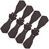 8Pcs 1-Hole PU Leather Buttons FIND-GF0008-82A-7