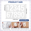 Number 0~9 PET Self-Adhesive Reflective Mailbox Stickers DIY-WH20010-26A-01-2