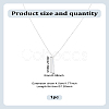 1Pc Zinc Alloy Rectangle Pendant Necklaces NJEW-LP0009-39-2