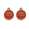 Alloy Enamel Pendants ENAM-S124-01B-12J-1
