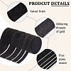 5 Rolls 5 Styles Sparkle Single Face Velvet Ribbons SRIB-BC0001-21B-4