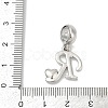 Brass European Dangle Charms KK-Z097-01R-GP-3