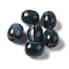 Resin Glitter European Beads RESI-G066-02-2