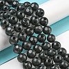 Natural Black Onyx Round Bead Strands G-L271-02-10mm-4