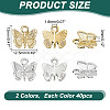 80Pcs 2 Colors Alloy Charms FIND-HY0003-78-2
