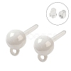 Hypoallergenic Bioceramics Zirconia Ceramic Ear Hooks EJEW-F340-12-1
