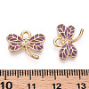 Light Gold Plated Alloy Pendants ENAM-T009-69A-RS-3