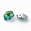 Electroplated Glass Charms EGLA-N006-015-4