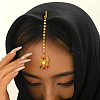 Brass Hair Bobby Pins Indian Forehead Chains KX6890-3