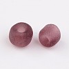 6/0 Frosted Round Glass Seed Beads X-SEED-A008-4mm-M16-2