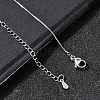 0.6MM Brass Box Chain Necklaces NJEW-G341-01P-1