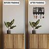 Wood & Iron Wall Mounted Hangers HJEW-WH0055-066-5