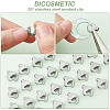 100Pcs 201 Stainless Steel Pendant Bails STAS-DC0012-47-3
