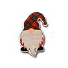 Christmas Single Face Printed Wood Big Pendants WOOD-H102-01C-2
