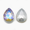 Pointed Back Glass Rhinestone Cabochons RGLA-T017-10x14mm-09-2
