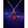 Gothic Crescent Moon Pendant Alloy Chain Necklaces FS-WG24E4D-01-3