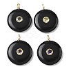 Natural Obsidian Pendants G-I391-02G-05-1